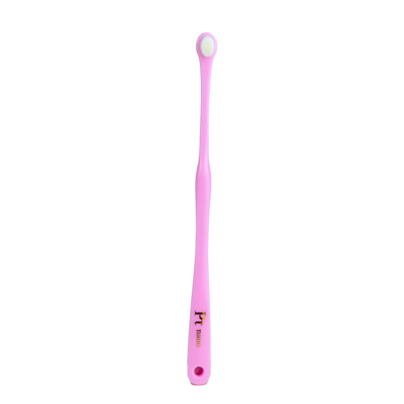 แปรงสีฟันขนนุ่มสำหรับเด็ก (อายุ 0-2 ปี) MANMOU สีชมพู จากประเทศญี่ปุ่น